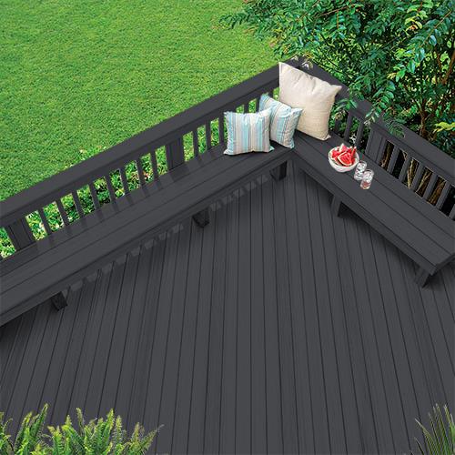 Exterior Wood Stain Colors - Mystic Black - Wood Stain Colors - Resurfacer  - Olympic