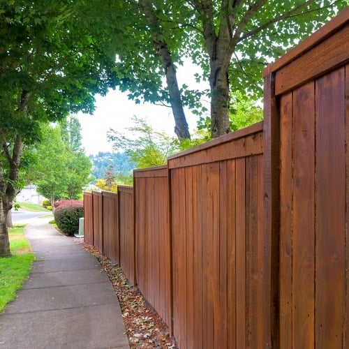 How To Stain A Cedar Fence Olympic