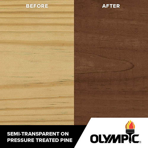 Walnut ST 2029 Browns Tans Exterior Color Olympic   Olympic ST 2029 Walnut SemiTransparent PressureTreatedPine 500x500 